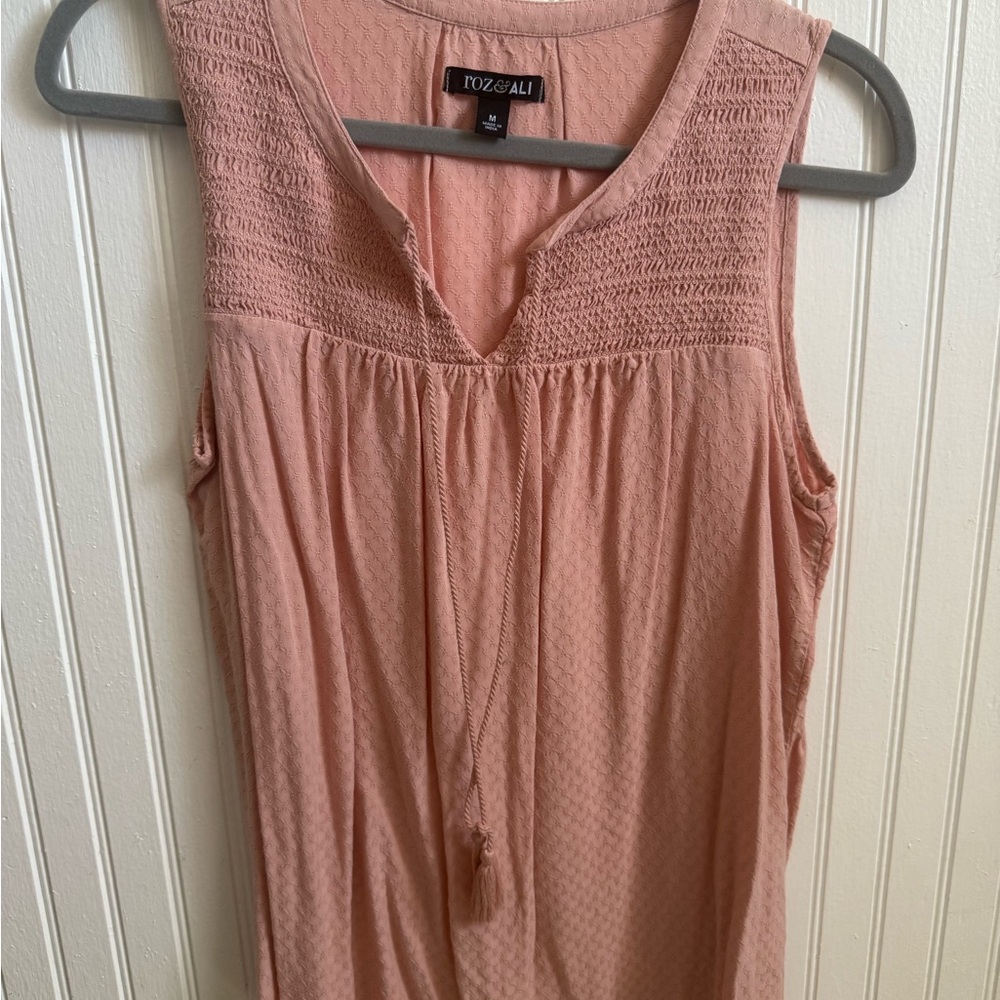 Roz & Ali Blush Sleeveless Blouse